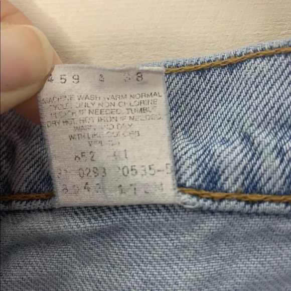 VTG 80s Levis 950 Button High Waist Shorts Sz 6 - Picture 7 of 8